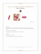 7.44 Ct. Ruby Accent Stones Ring, 18K Yellow Gold Appraisal