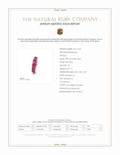 7.71 Ct. Ruby Accent Stones Ring, 18K White Gold Scan Report