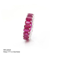 7.71 Ct. Ruby 18K White Gold ring