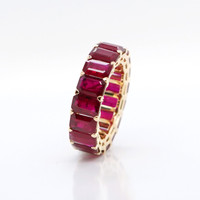 10.41 Ct. Ruby 18K Yellow Gold ring