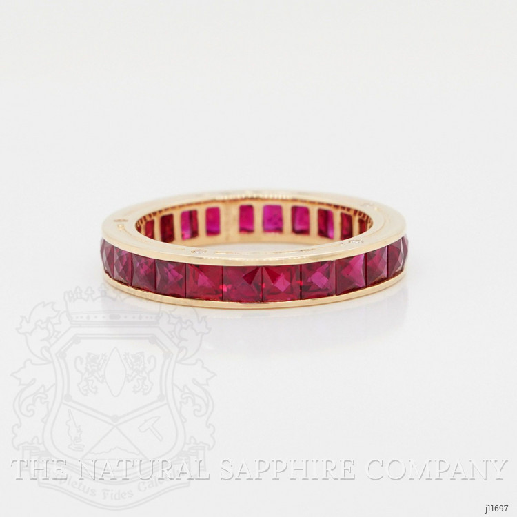 2.84 Ct. Ruby Accent Stones Ring, 18K Yellow Gold