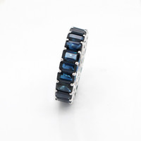 7.43 Ct. Sapphire 18K White Gold ring
