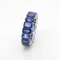 10.85 Ct. Sapphire 18K White Gold ring