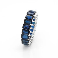 10.56 Ct. Sapphire 18K White Gold ring