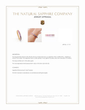 2.60 Ct. Pink Sapphire Accent Stones Ring, 18K Yellow Gold Appraisal