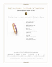 2.60 Ct. Pink Sapphire Accent Stones Ring, 18K Yellow Gold Scan Report