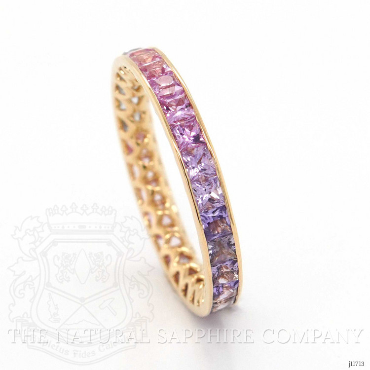 2.60 Ct. Pink Sapphire Accent Stones Ring, 18K Yellow Gold