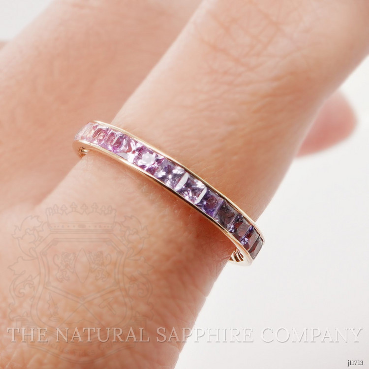 2.60 Ct. Pink Sapphire Accent Stones Ring, 18K Yellow Gold