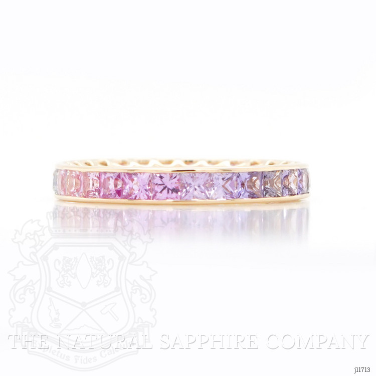 2.60 Ct. Pink Sapphire Accent Stones Ring, 18K Yellow Gold