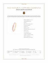 2.92 Ct. Padparadscha Sapphire Accent Stones Ring, 18K Yellow Gold Scan Report