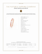 3.05 Ct. Purplish Pink Sapphire Accent Stones Ring, 18K Rose Gold Scan Report