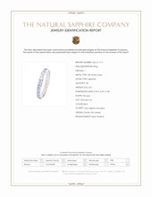 3.01 Ct. Blue Sapphire Accent Stones Ring, 18K White Gold Scan Report