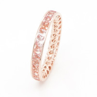 3.05 Ct. Sapphire 18K Rose Gold ring