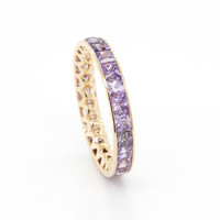 3.22 Ct. Sapphire 18K Yellow Gold ring