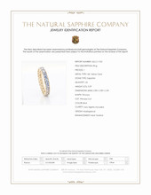 3.29 Ct. Blue Sapphire Accent Stones Ring, 18K Yellow Gold Scan Report