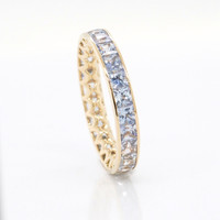 3.29 Ct. Sapphire 18K Yellow Gold ring