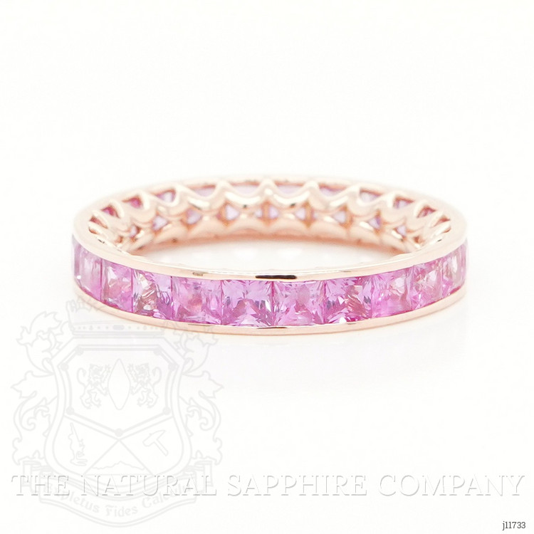 3.62 Ct. Pink Sapphire Accent Stones Ring, 18K Rose Gold