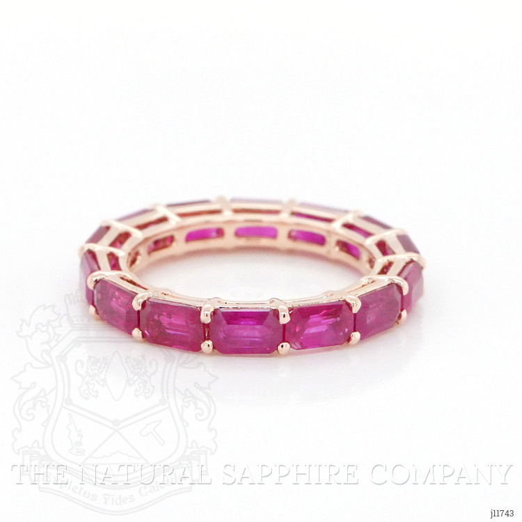 4.70 Ct. Pinkish Red Ruby Accent Stones Ring, 18K Rose Gold