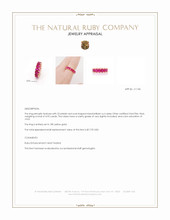 4.92 Ct. Pinkish Red Ruby Accent Stones Ring, 18K Yellow Gold Appraisal