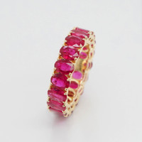 5.17 Ct. Ruby 18K Yellow Gold ring
