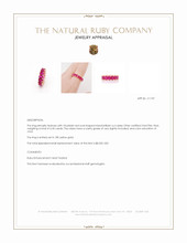 6.35 Ct. Pinkish Red Ruby Accent Stones Ring, 18K Yellow Gold Appraisal