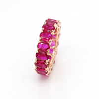 6.35 Ct. Ruby 18K Yellow Gold ring