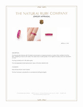 6.39 Ct. Pinkish Red Ruby Accent Stones Ring, 18K Yellow Gold Appraisal