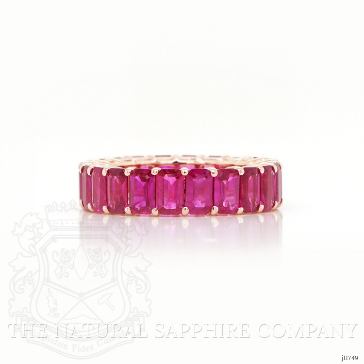 6.39 Ct. Pinkish Red Ruby Accent Stones Ring, 18K Yellow Gold