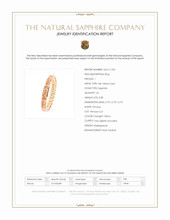 3.80 Ct. Orangish Yellow Sapphire Accent Stones Ring, 18K Yellow Gold Scan Report