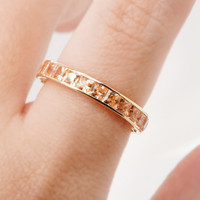 3.80 Ct. Orangish Yellow Sapphire Accent Stones Ring, 18K Yellow Gold Image