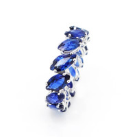 6.78 Ct. Sapphire 18K White Gold ring