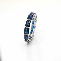 7.77 Ct. Sapphire 18K White Gold ring
