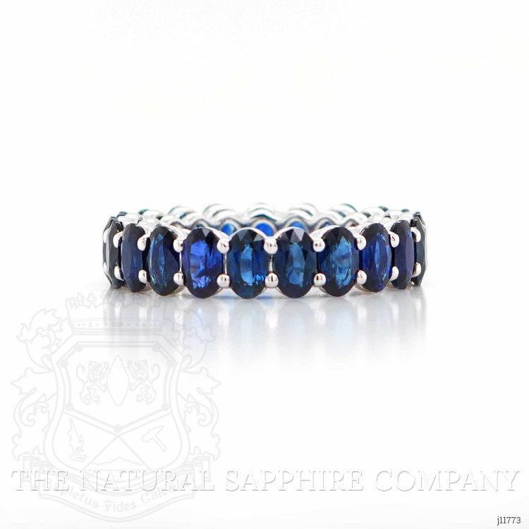6.50 Ct. Blue Sapphire Accent Stones Ring, 18K Rose Gold