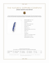 6.41 Ct. Blue Sapphire Accent Stones Ring, 18K White Gold Scan Report