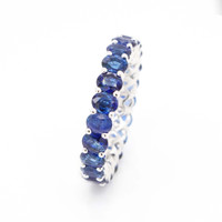 6.41 Ct. Sapphire 18K Yellow Gold ring