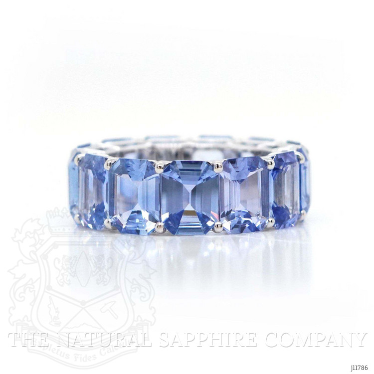 17.99 Ct. Blue Sapphire Accent Stones Ring, 18K Yellow Gold