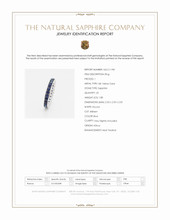 1.88 Ct. Blue Sapphire Flush Set Ring, 18K White Gold Scan Report