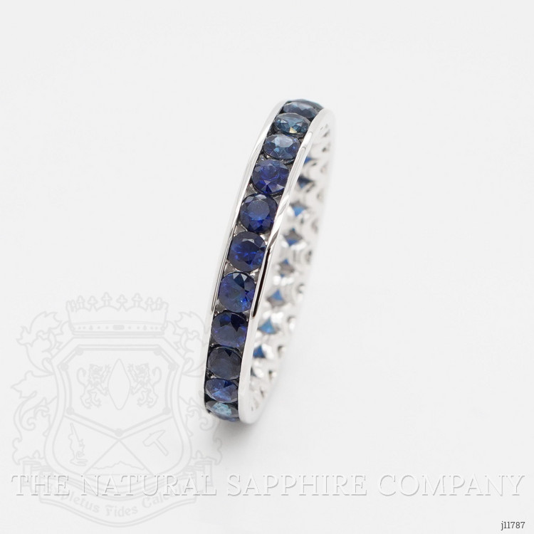 1.88 Ct. Blue Sapphire Accent Stones Ring, 18K Yellow Gold
