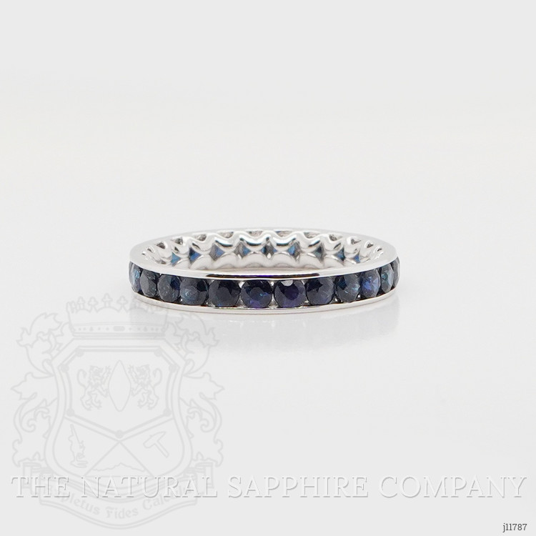 1.88 Ct. Blue Sapphire Accent Stones Ring, 18K Yellow Gold