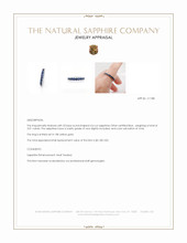 3.01 Ct. Blue Sapphire Accent Stones Ring, 18K Yellow Gold Appraisal