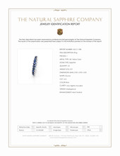 3.01 Ct. Blue Sapphire Multi Stone Ring, 18K White Gold Scan Report