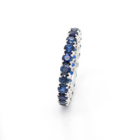 3.01 Ct. Sapphire 18K Yellow Gold ring