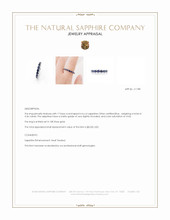 4.26 Ct. Blue Sapphire Accent Stones Ring, 18K Rose Gold Appraisal