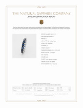 5.17 Ct. Blue Sapphire Accent Stones Ring, 18K White Gold Scan Report