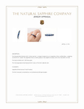 5.51 Ct. Blue Sapphire Accent Stones Ring, 18K Rose Gold Appraisal