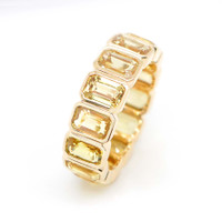 9.30 Ct. Sapphire 18K Yellow Gold ring