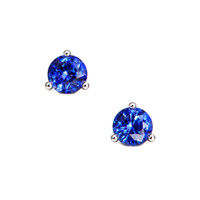 0.90 Ct.Tw. Sapphire 14K White Gold earring