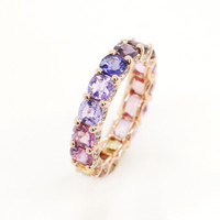 6.16 Ct. Sapphire 18K Rose Gold ring