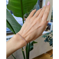 3.47 Ct.Tw.Total Carat Weight Pink Sapphire Tennis/Line Bracelet, 14K Yellow Gold Life Style