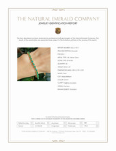 5.42 Ct.Tw.Total Carat Weight Emerald Tennis/Line Bracelet, 14K Yellow Gold Scan Report